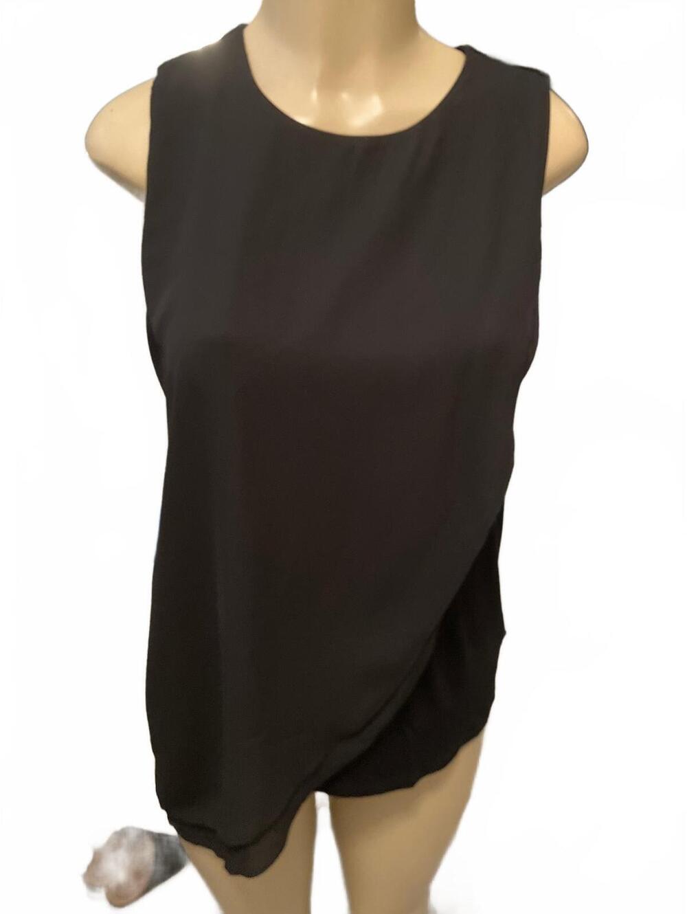 NWT WHBM Elegant Sleeveless Layered Chiffon Blouse #2021